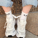 White and Black Magnetic Couple Socks 2 Pairs, Cute Hand-Holding Design with Magnets, Soft Breathable Cotton for Fun Gifts and Party Favors