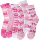 Pink Thick Plush Winter Socks 6 Pairs for Women, Cozy Fuzzy Warm Lining Soft Breathable Fit US 5-10, Perfect for Slipper Christmas and Outdoor Wear