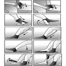Sock Aid Tool for Put On and Take Off Support Stockings, Ergonomic Cradle Design with Soft Rubberized Grip, Suitable for Compression Socks, Seniors and Pregnancy