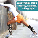 Compression Socks 6 Pairs for Men Women Improved Circulation, Graduated Support for Running Sports L/XL, Breathable Nylon Polyester All-Day Comfort and Recovery