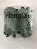 Green Plush Animal Paw Slippers for Men Women Kids, Fuzzy Dinosaur Claw Design with Non-Slip Sole, Cozy Warm House Slippers Size 40-43 for Indoor Comfort