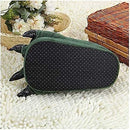 Green Plush Animal Paw Slippers for Men Women Kids, Fuzzy Dinosaur Claw Design with Non-Slip Sole, Cozy Warm House Slippers Size 40-43 for Indoor Comfort