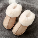 Women's Winter Fashion Cotton Slippers for Size 38-39, Soft Furry Inner Lining, Durable TPR Non-Slip Sole for Indoor Home Office and Gift Use