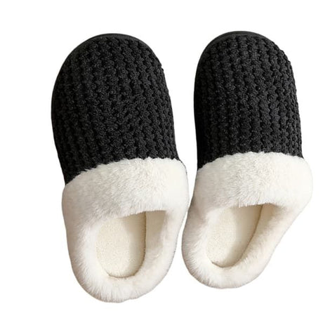 Cozy Winter Slippers for Women Men with TPR Non-Slip Sole, Soft Breathable Lining, Lightweight Quiet Design for Indoor Home Office Use