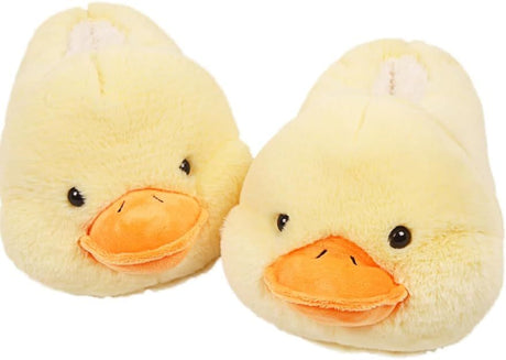 Cute Fuzzy Duck Shark Lion Dog Animal Slippers for Women, Non-Slip Indoor Outdoor House Shoes, Soft Plush with Memory Foam Sole EU Size 41-45