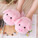 Pink Cute Pig Cartoon Animal Slippers for Women, Warm Plush Lining Soft Breathable Non-Slip Thick Sole, Available in Sizes 36-44 for Cozy Home Wear