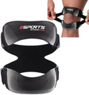 1 Piece Adjustable Knee Brace with Breathable Support Straps, Lightweight Knee Protector for Sports, Walking and Running, Black