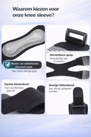 1 Piece Adjustable Knee Brace with Breathable Support Straps, Lightweight Knee Protector for Sports, Walking and Running, Black