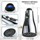 Promotional Spray for Kitchen Faucet 3 Spray Modes- 360 Degree Rotation Nozzle for Kitchen Faucet, Faucet Head, Sink Mixer Spray, Silver Finish