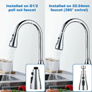Promotional Spray for Kitchen Faucet 3 Spray Modes- 360 Degree Rotation Nozzle for Kitchen Faucet, Faucet Head, Sink Mixer Spray, Silver Finish