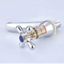 Single Cold Water Faucet, Single Cold Water Faucet Basin Faucet, alloy material, G1/2 Thread, Chrome/Blue Finish Options
