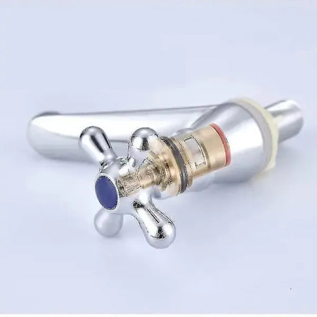 Single Cold Water Faucet, Single Cold Water Faucet Basin Faucet, alloy material, G1/2 Thread, Chrome/Blue Finish Options