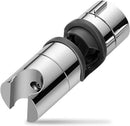 Universal slide piece, 25 mm Shower Rod Fit hand shower holder, ABS material, G1/2 Thread, 360 Degree Rotation, Matte Black/Chrome Finish Options