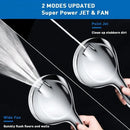 Shower Head 8+2 Functions Handheld Shower Nozzle with High Pressure Water Jet and Detachable Hose, high-pressure spray