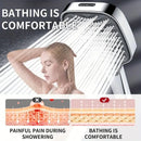 Large Panel Shower Head, 8 Adjustable Positions, Wide Water Outlet, Handheld Bathroom Shower Accessory, Chrome Finish