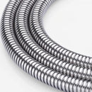 3 m Stainless Steel Shower Hose, Flexible Bathroom Hose with 300 x 2 cm Overall Size, Hot and Cold Water Use, Chrome Finish