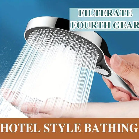 High Pressure Shower Head with Large Panel- Pressure Boosted, Super Powerful Rain Shower for Bathroom, high-pressure spray