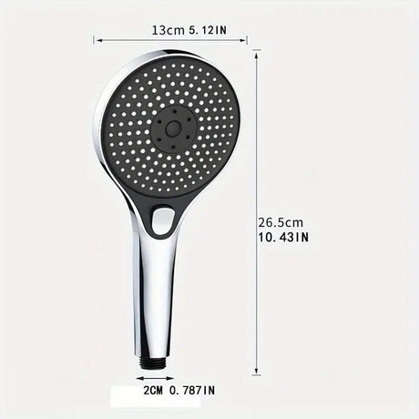 High Pressure Shower Head with Large Panel- Pressure Boosted, Super Powerful Rain Shower for Bathroom, high-pressure spray
