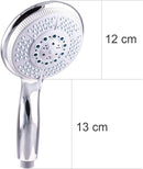 High Pressure Shower Head with 5 Spray Modes Adjustable Powerful Shower Head, Universal Shower Head for Bath, 1/2 Inch Interface, Chrome Finish