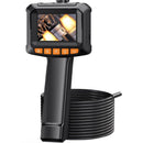 Endoscope Camera, 1080P HD Endoscope, 2.4 Inch IPS Screen Pipe Inspection Camera, IP67 Waterproof Camera, 5M Semi-Rigid Cable, with Light, Clear Color