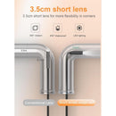 Endoscope Camera, 1080P HD Endoscope, 2.4 Inch IPS Screen Pipe Inspection Camera, IP67 Waterproof Camera, 5M Semi-Rigid Cable, with Light, Clear Color
