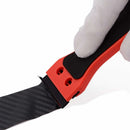 Plastic Scraper with 100 Squeegees, Long Handle Scrapers, for Removing Labels, Glue, Paint, Stickers and Decals, Red, Red Color