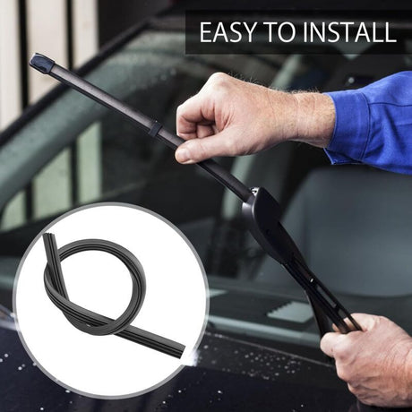 4 pcs Rubber Replacement Wiper Blades, 800mm Universal Windshield Wiper Strips, Replacement Rubber, automotive replacement use