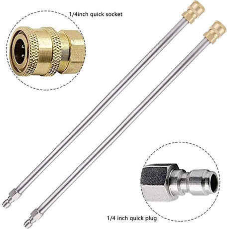 Pack Pressure Washer Extension Wand, Gutter Cleaning Tools, Replacement Telescopic Lance, Window Cleaning Nozzles