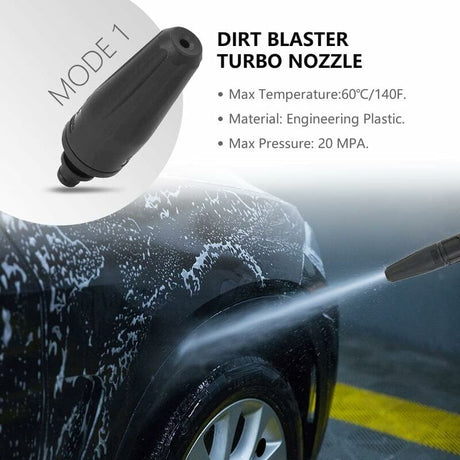 Karcher pressure washer lance dual function rotating nozzle adjustable turbo jet accessory, Engineering Plastic material