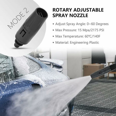 Karcher pressure washer lance dual function rotating nozzle adjustable turbo jet accessory, Engineering Plastic material