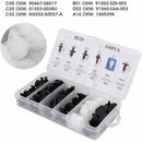 100 pcs Universal Door Trim Clip, Plastic Car Push Rivet Kit Door Card Panel Trim Clips Bumper Fastener Retainer