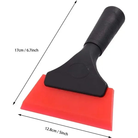Small rubber squeegee 5 inch window squeegee red, 1, Silicone + Rubber material, automotive replacement use, vehicle maintenance accessory, Red Color