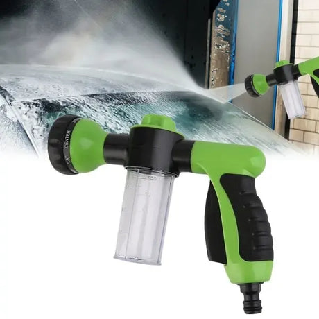 Water Hose Nozzle Car Wash Garden High Pressure Sprinkler Fo green one size, Engineering Plastic material, car washing and detailing, Green Color
