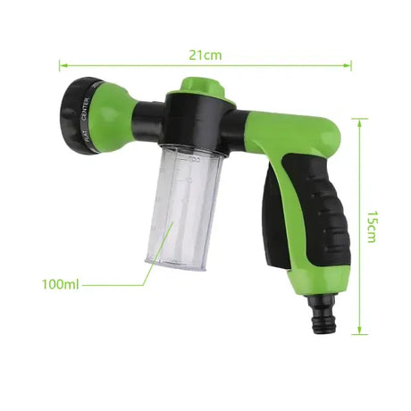 Water Hose Nozzle Car Wash Garden High Pressure Sprinkler Fo green one size, Engineering Plastic material, car washing and detailing, Green Color