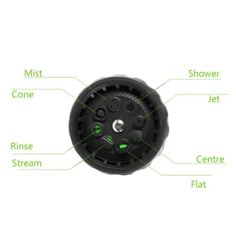 Water Hose Nozzle Car Wash Garden High Pressure Sprinkler Fo green one size, Engineering Plastic material, car washing and detailing, Green Color