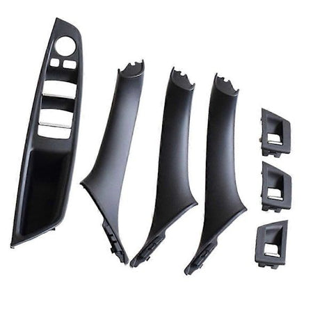 For 5 Series F10 F11 520D 525D 530D 535I LHD Door Handle (Black), ABS material, direct exterior replacement, vehicle trim repair, Black Color