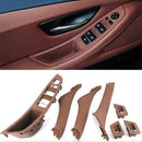 For 5 Series F10 F11 520D 525D 530D 535I LHD Door Handle (Black), ABS material, direct exterior replacement, vehicle trim repair, Black Color