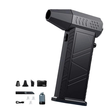 Turbo Jet Fan 300000RPM Powerful Air Blower, Brushless Motor Portable Dust Cleaner for Car Interior, 8000mAh Battery
