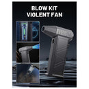 Turbo Jet Fan 300000RPM Powerful Air Blower, Brushless Motor Portable Dust Cleaner for Car Interior, 8000mAh Battery