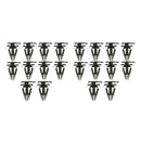 20 pcs Sill Trim Side Skirts Bumper Fastener Clip for Mini Cooper, Plastic material, direct exterior replacement, Black Color