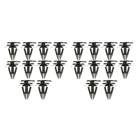 20 pcs Sill Trim Side Skirts Bumper Fastener Clip for Mini Cooper, Plastic material, direct exterior replacement, Black Color