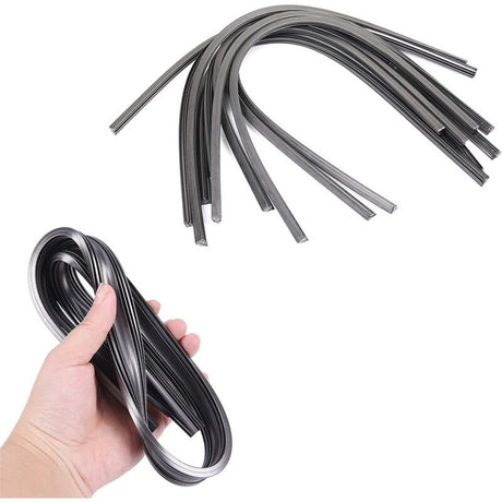 Cuttable Windshield Wiper Blades, Replacement Rubber, Prevents Glass Damage, 8 Pieces, 700 mm (Wipers Not Included)