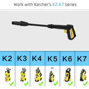 High pressure washer gun for Karcher K2 K3 K4 K5 K6 K7 Karcher, Brass + Plastic material, car washing and detailing