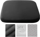 Crystal velvet seat cushion, ergonomic memory foam seat cushion, suitable for cars, comfortable and relieves tailbone pressure-black 40*40*4 cm