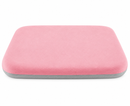 Crystal velvet seat cushion, ergonomic memory foam seat cushion, suitable for cars, comfortable and relieves tailbone pressure-pink 40*40*4 cm