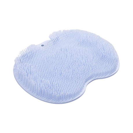 Shower Foot Massager Scrubber, Silicone Bath Massage Cushion Brush Anti-Slip for Lazy Wash Feet, Improves Foot Circulation Blue