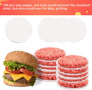 3 in 1 Burger Press Patty Maker,Plutput Hamburger Patty Maker Stuffed Burgers Press with 100p Burger Paper for BBQ Non-Stick Sliders Beef Burger Press (Black)
