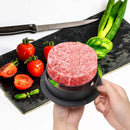 3 in 1 Burger Press Patty Maker,Plutput Hamburger Patty Maker Stuffed Burgers Press with 100p Burger Paper for BBQ Non-Stick Sliders Beef Burger Press (Black)