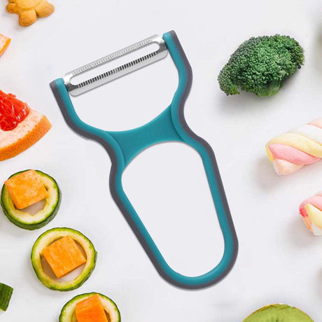 3 Pieces Vegetable Peeler Set For Potato Fruit Non-Slip Home Kitchen Peeling Tool Random Color