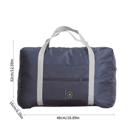 Foldable Travel Duffel Bag Tote Carry On Luggage Sport Duffle Week-ender Overnight For Women And Girls C-Navy